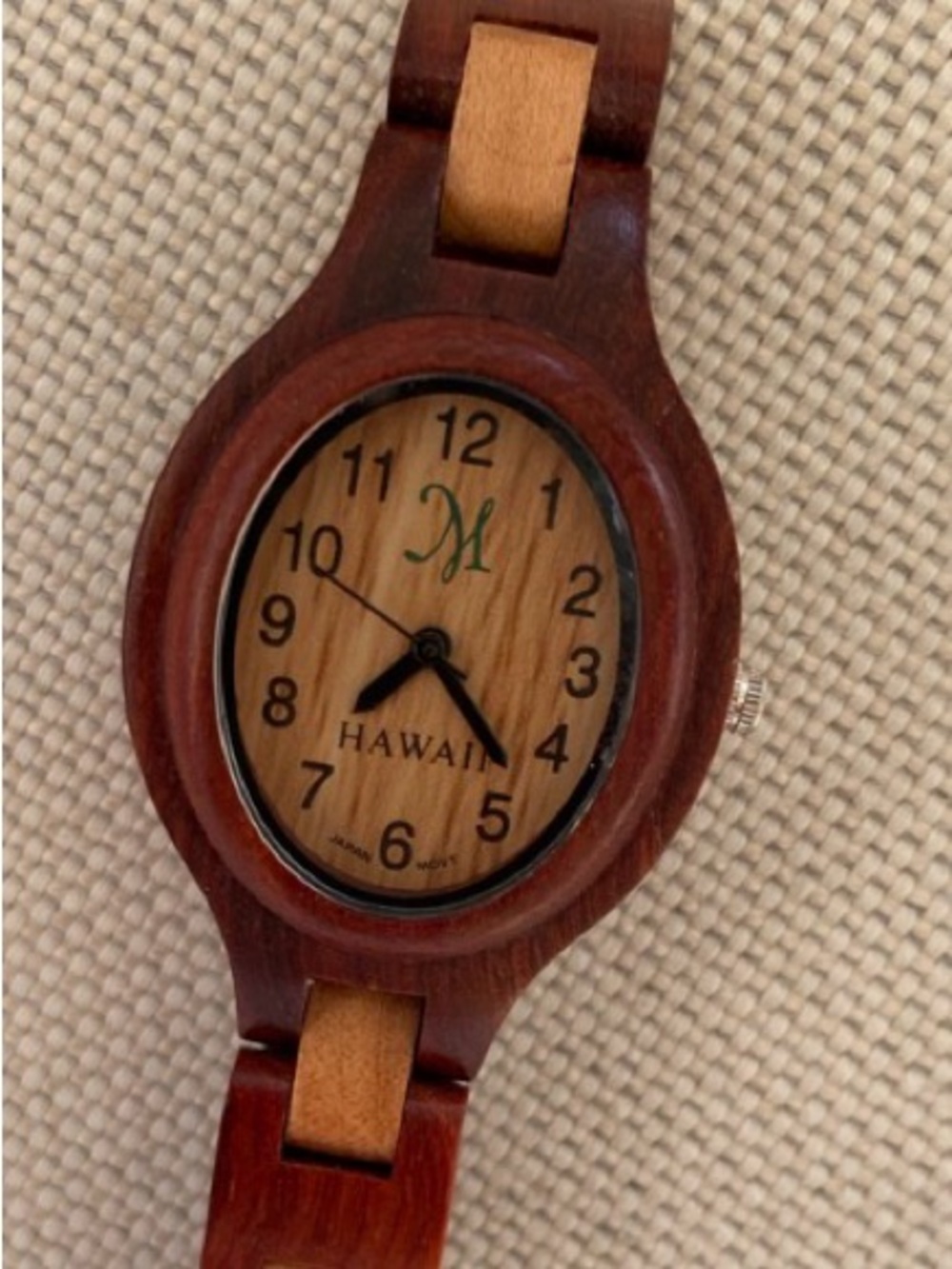 Unique Tense Hawaii Quartz Wooden Wristwatch